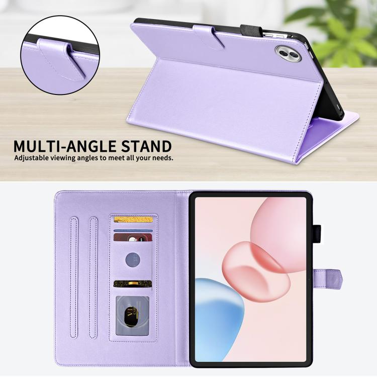 For Honor Pad 10 12.1 inch 2025 Rhombus Lattice Leather Tablet Case