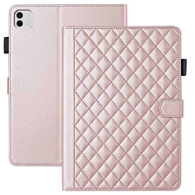 For Honor MagicPad4 / 3 Pro 12.3 2026  Rhombus Lattice Leather Tablet Case