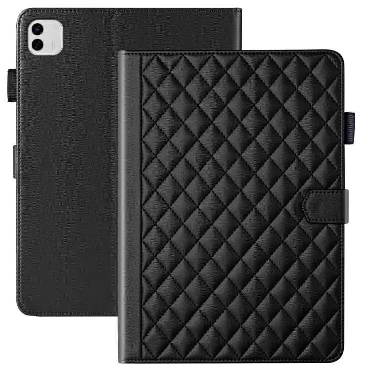 For Honor MagicPad4 / 3 Pro 12.3 2026  Rhombus Lattice Leather Tablet Case