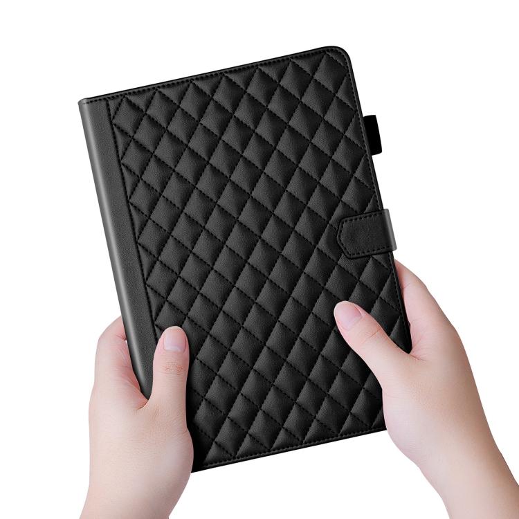 For Honor MagicPad4 / 3 Pro 12.3 2026  Rhombus Lattice Leather Tablet Case