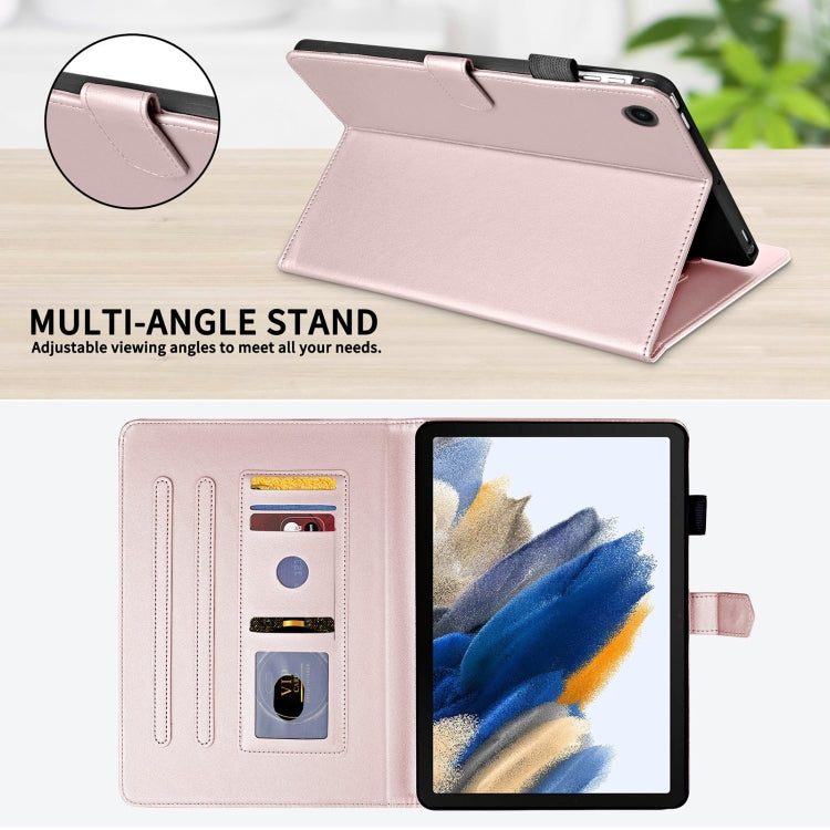 For Samsung Galaxy Tab A8 10.5 Rhombus Lattice Leather Smart Tablet Case