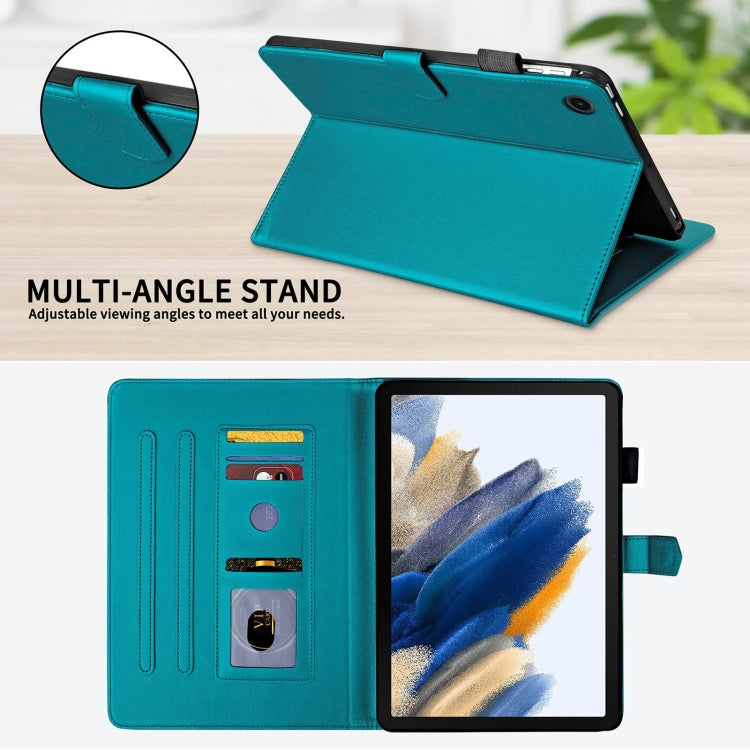 For Samsung Galaxy Tab A8 10.5 Rhombus Lattice Leather Smart Tablet Case