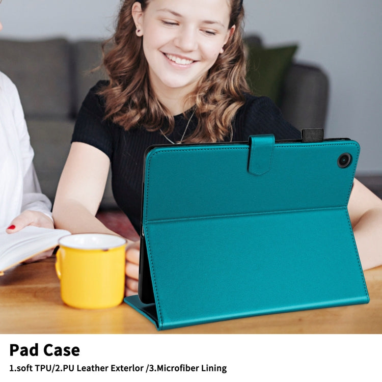 For Samsung Galaxy Tab A8 10.5 Rhombus Lattice Leather Smart Tablet Case
