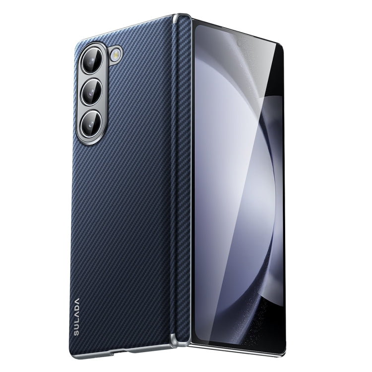 For Samsung Galaxy Z Fold5 SULADA 600D Kevlar Texture PC Shockproof Phone Case