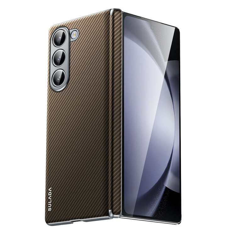 For Samsung Galaxy Z Fold5 SULADA 600D Kevlar Texture PC Shockproof Phone Case