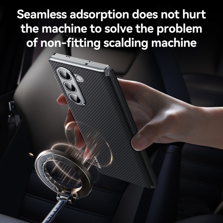 For Samsung Galaxy Z Fold5 SULADA 600D Kevlar Texture PC Shockproof Phone Case