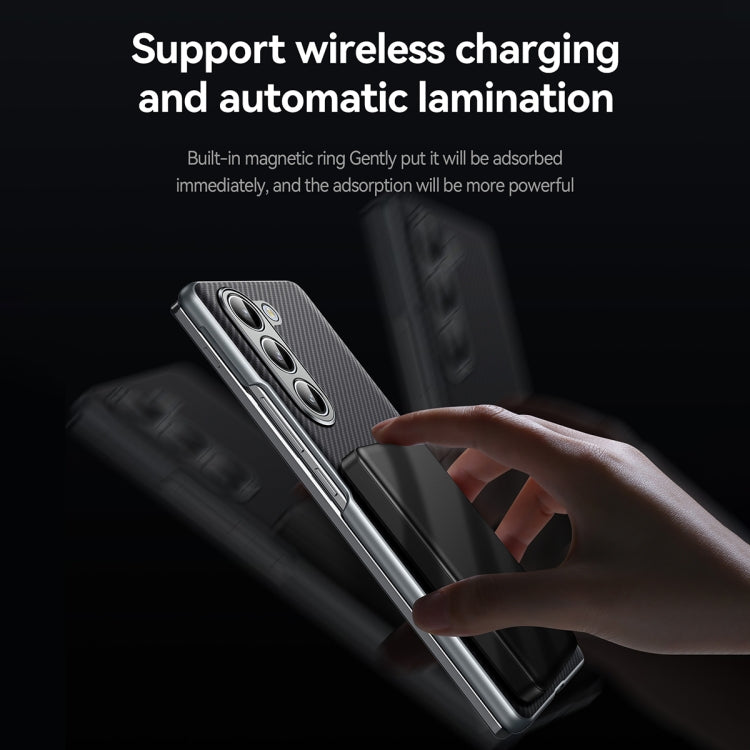 For Samsung Galaxy Z Fold5 SULADA 600D Kevlar Texture PC Shockproof Phone Case
