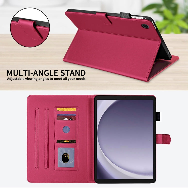 For Samsung Galaxy Tab A11 / A9 Rhombus Lattice Leather Tablet Case