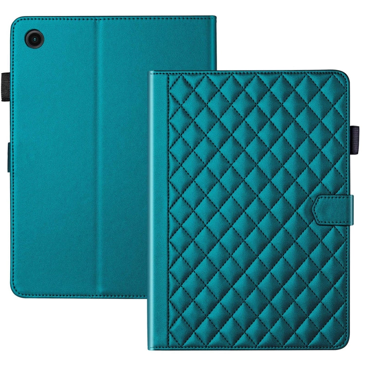 For Samsung Galaxy Tab A11 / A9 Rhombus Lattice Leather Tablet Case