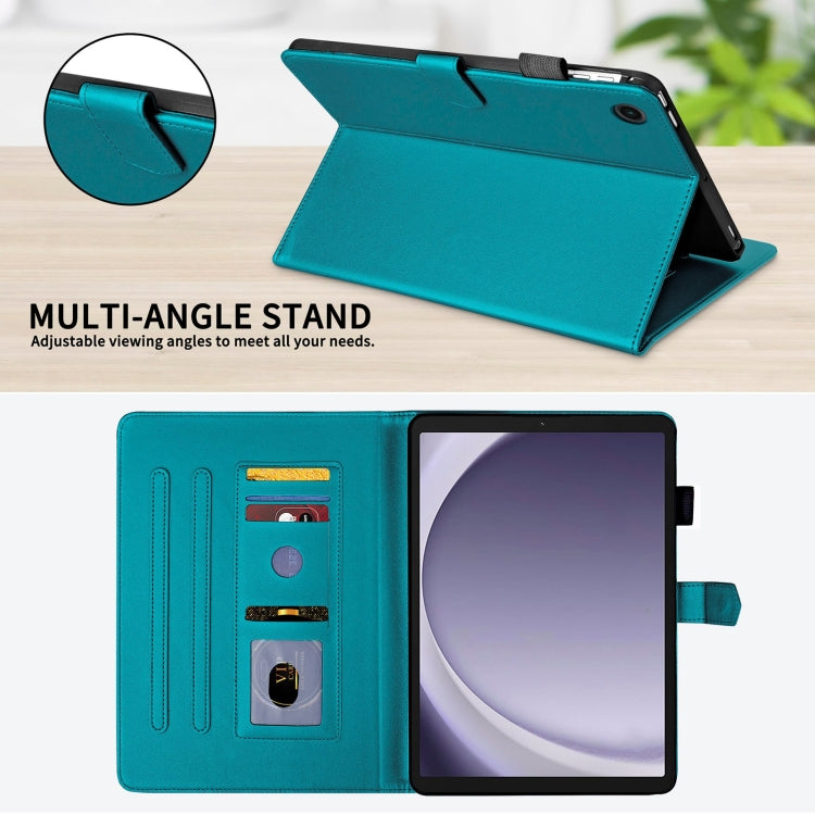 For Samsung Galaxy Tab A11 / A9 Rhombus Lattice Leather Tablet Case
