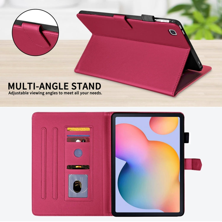 For Samsung Galaxy Tab S6 Lite 2024 Rhombus Lattice Leather Tablet Case