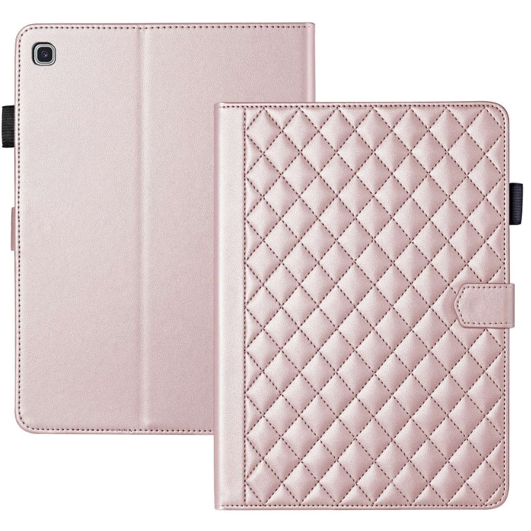 For Samsung Galaxy Tab S6 Lite 2024 Rhombus Lattice Leather Tablet Case