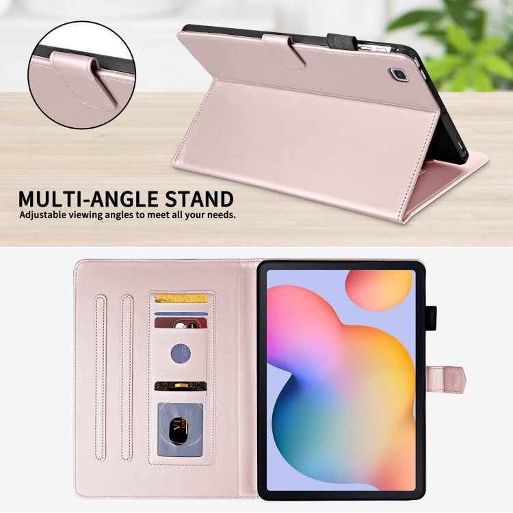 For Samsung Galaxy Tab S6 Lite 2024 Rhombus Lattice Leather Tablet Case