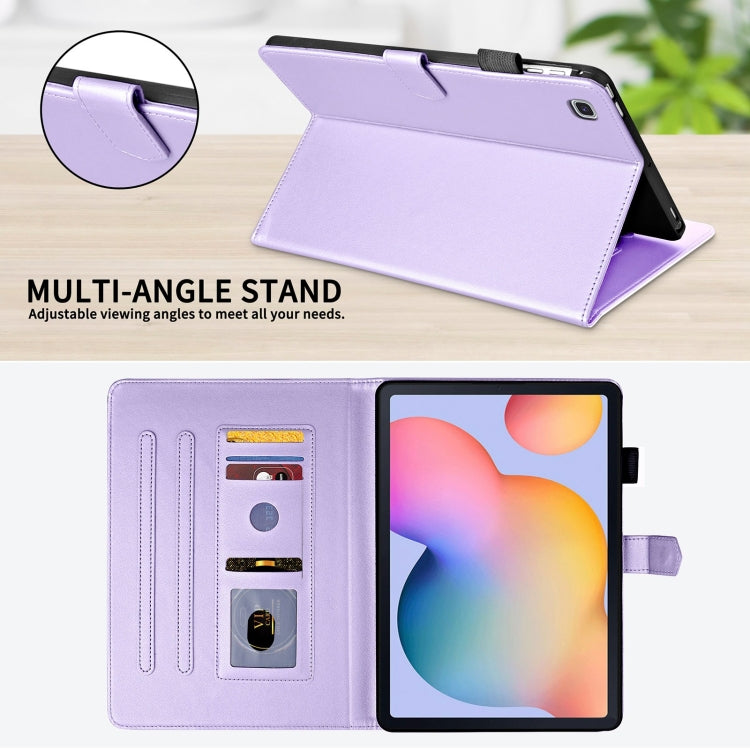 For Samsung Galaxy Tab S6 Lite 2024 Rhombus Lattice Leather Tablet Case