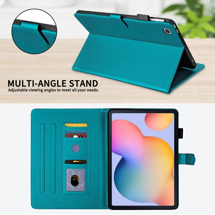 For Samsung Galaxy Tab S6 Lite 2024 Rhombus Lattice Leather Tablet Case