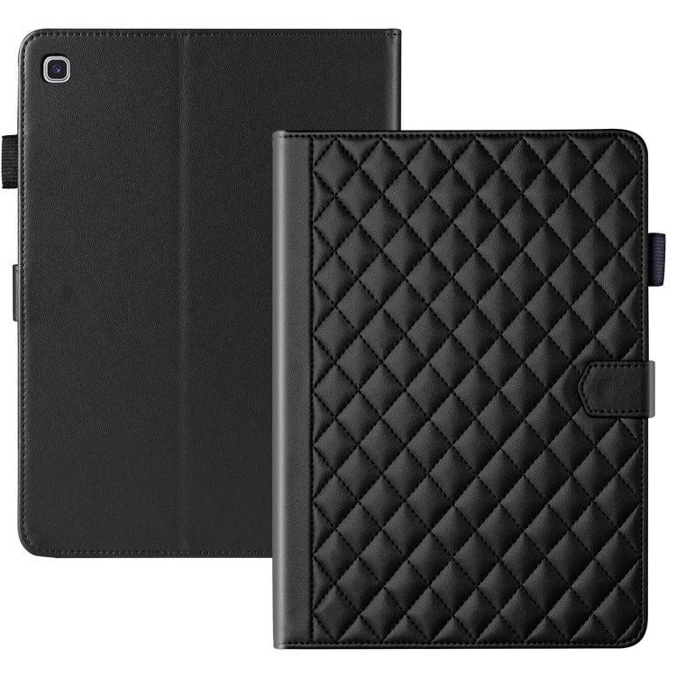 For Samsung Galaxy Tab S6 Lite 2024 Rhombus Lattice Leather Tablet Case