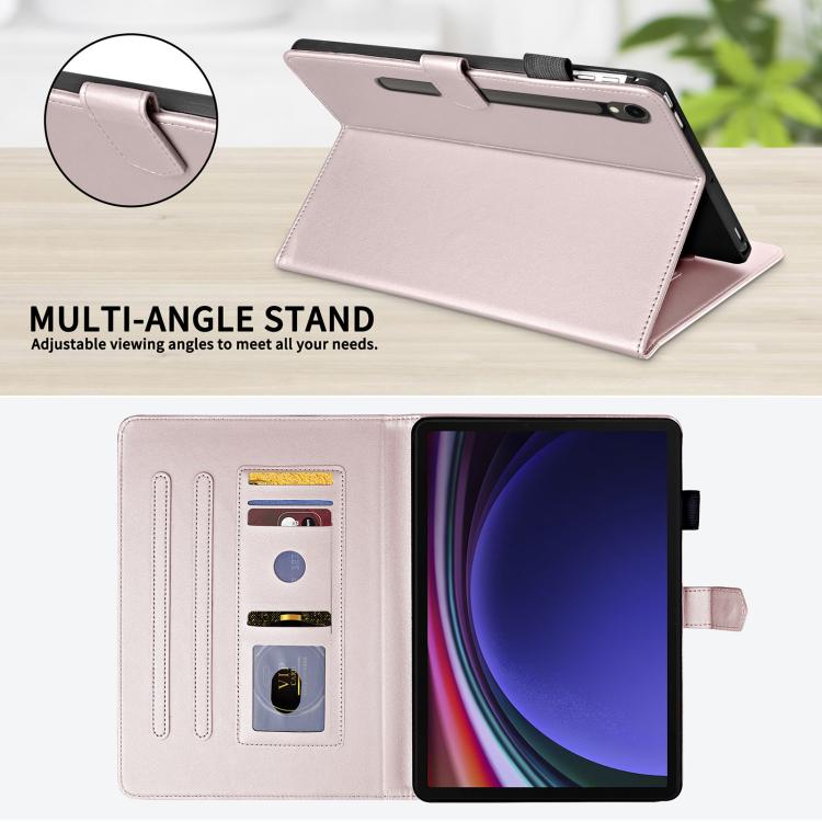 For Samsung Galaxy Tab S10 FE+ Rhombus Lattice Leather Tablet Case