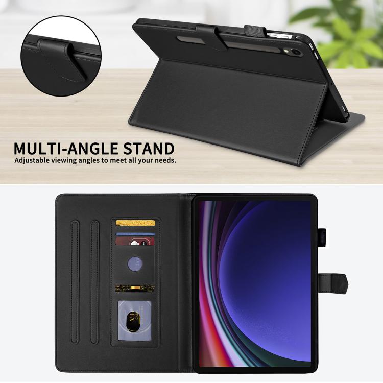 For Samsung Galaxy Tab S10 FE+ Rhombus Lattice Leather Tablet Case