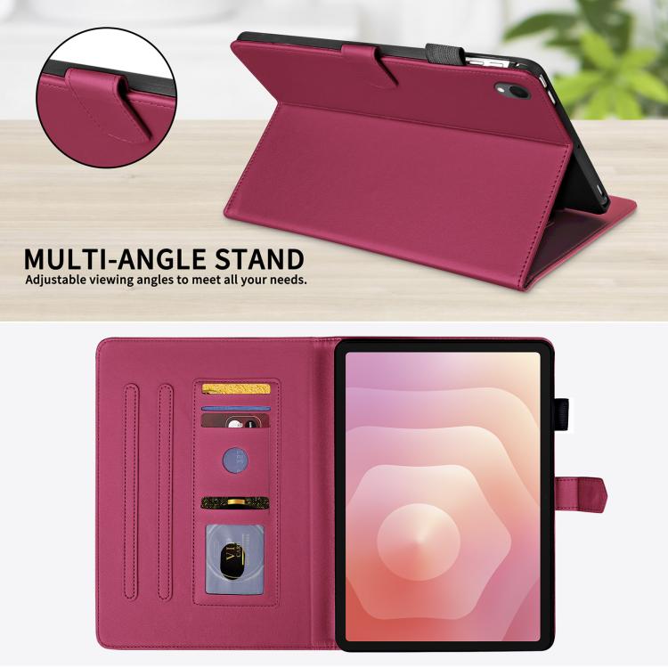 For Samsung Galaxy Tab S11 Rhombus Lattice Leather Tablet Case