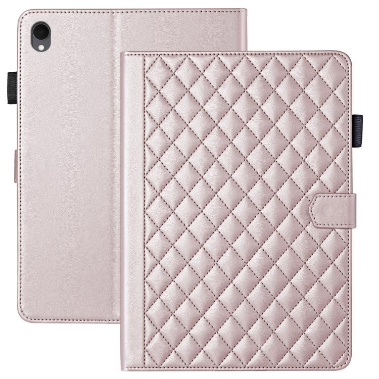 For Samsung Galaxy Tab S11 Rhombus Lattice Leather Tablet Case
