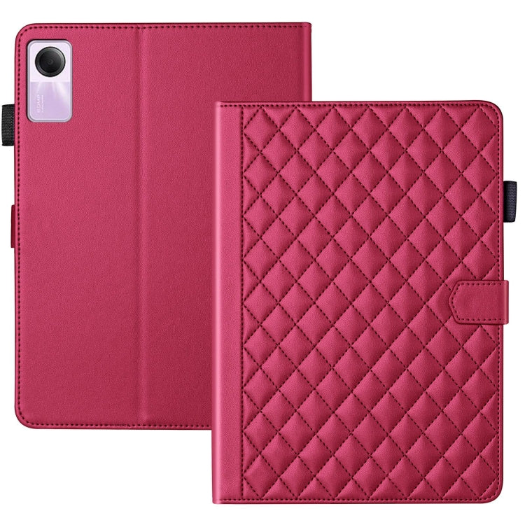 For Xiaomi Redmi Pad SE Rhombus Lattice Leather Tablet Case