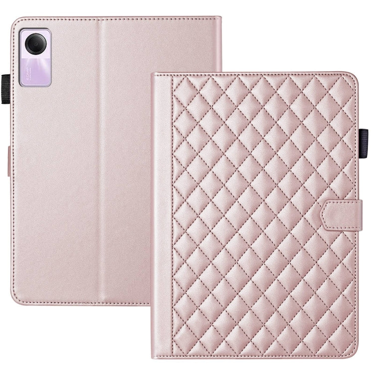 For Xiaomi Redmi Pad SE Rhombus Lattice Leather Tablet Case