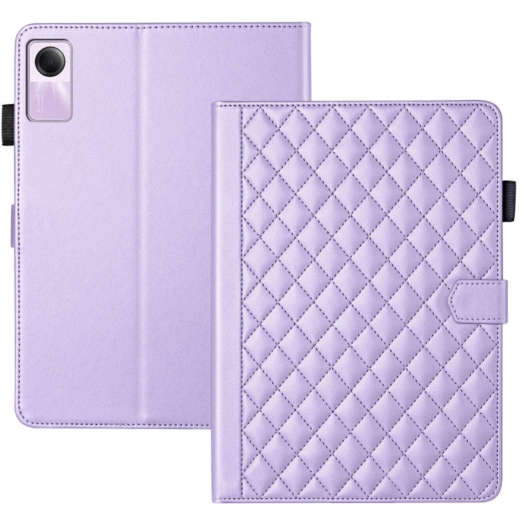 For Xiaomi Redmi Pad SE Rhombus Lattice Leather Tablet Case