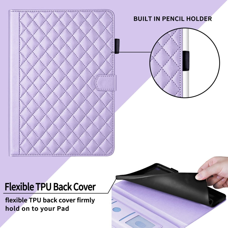 For Xiaomi Redmi Pad SE Rhombus Lattice Leather Tablet Case