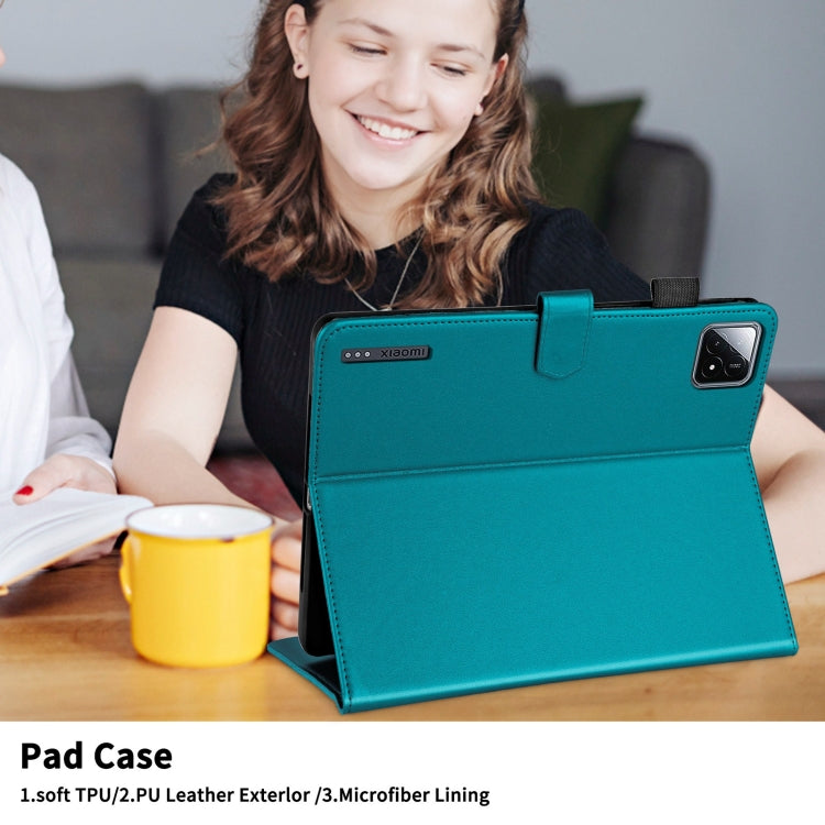 For Xiaomi Pad 6S Pro 12.4 Rhombus Lattice Leather Tablet Case