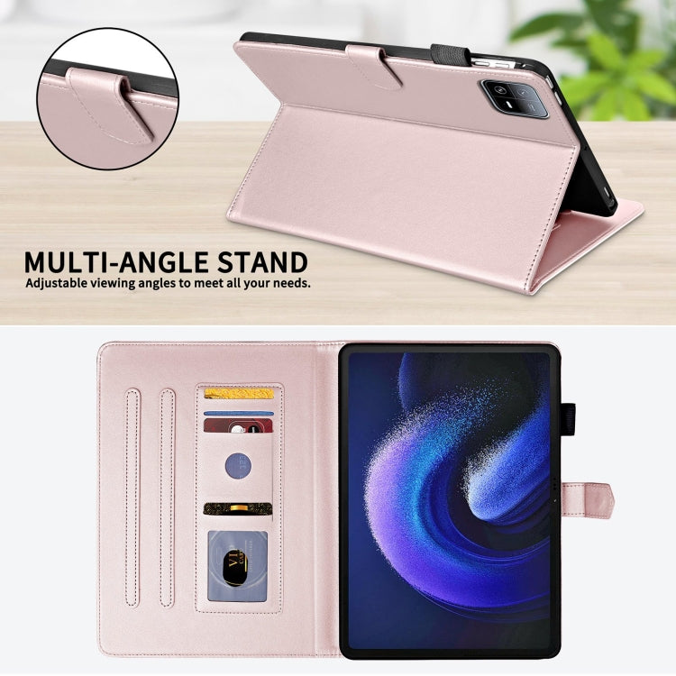 For Xiaomi Pad 6 / 6 Pro Rhombus Lattice Leather Tablet Case