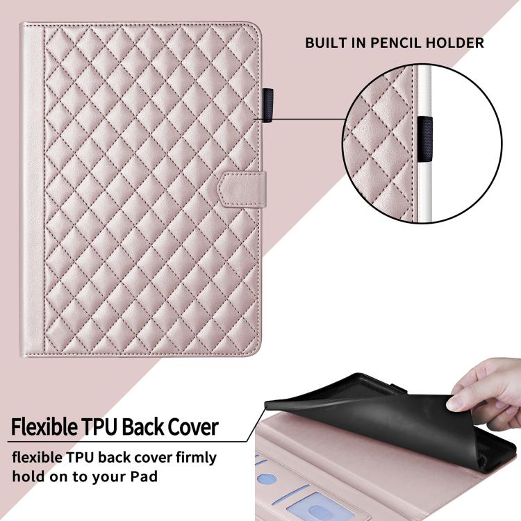 For Xiaomi Redmi Pad 8.8 inch 2025 Rhombus Lattice Leather Tablet Case