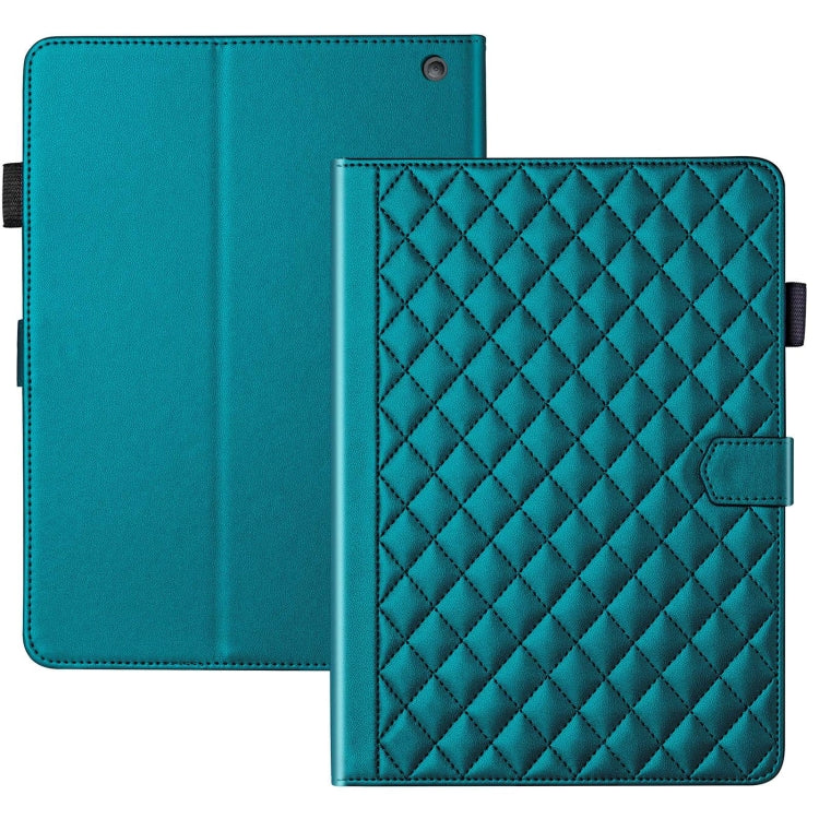 For Amazon Kindle Fire HD10 2023 Rhombus Lattice Leather Tablet Case
