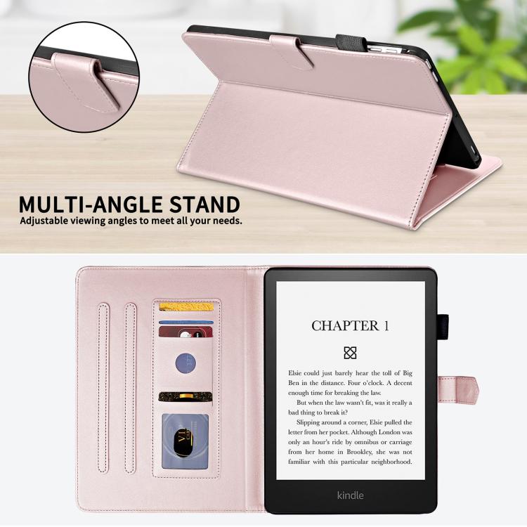 For Amazon Kindle Paperwhite 12th Gen 2024 Rhombus Lattice Leather Tablet Case