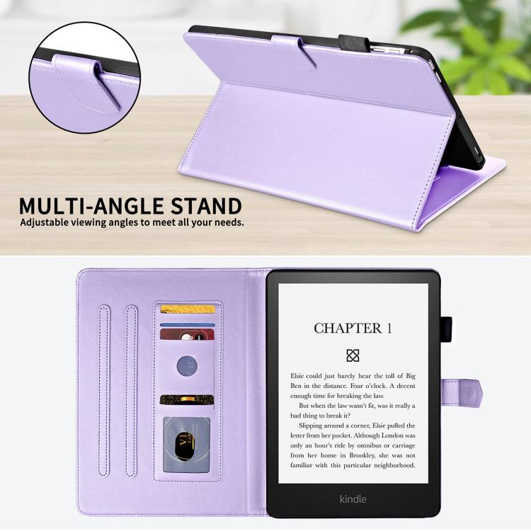 For Amazon Kindle Paperwhite 12th Gen 2024 Rhombus Lattice Leather Tablet Case