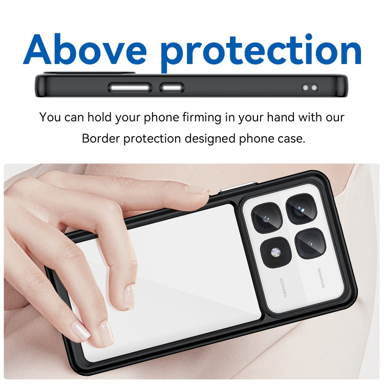 For Xiaomi 14T Pro Colorful Series Acrylic Hybrid TPU Phone Case