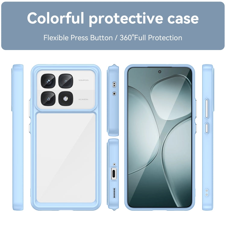 For Xiaomi 14T Pro Colorful Series Acrylic Hybrid TPU Phone Case