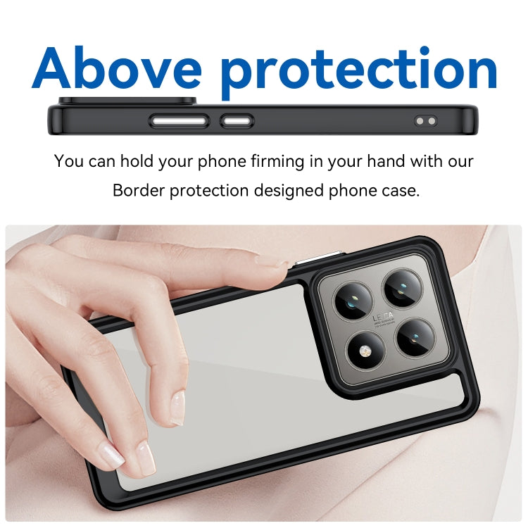 For Xiaomi 14T Colorful Series Acrylic Hybrid TPU Phone Case