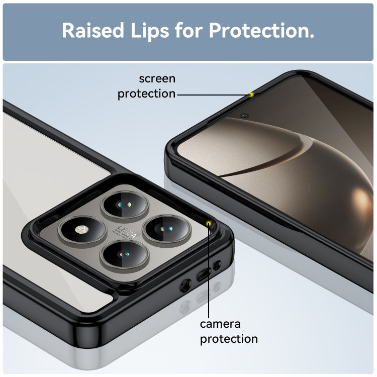 For Xiaomi 14T Colorful Series Acrylic Hybrid TPU Phone Case