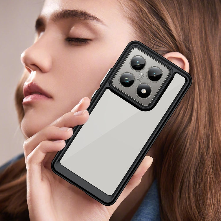 For Xiaomi 14T Colorful Series Acrylic Hybrid TPU Phone Case
