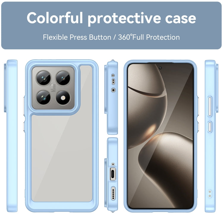 For Xiaomi 14T Colorful Series Acrylic Hybrid TPU Phone Case