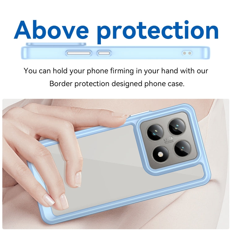 For Xiaomi 14T Colorful Series Acrylic Hybrid TPU Phone Case