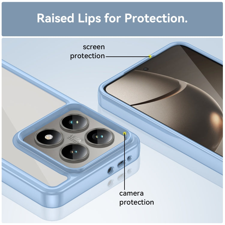 For Xiaomi 14T Colorful Series Acrylic Hybrid TPU Phone Case