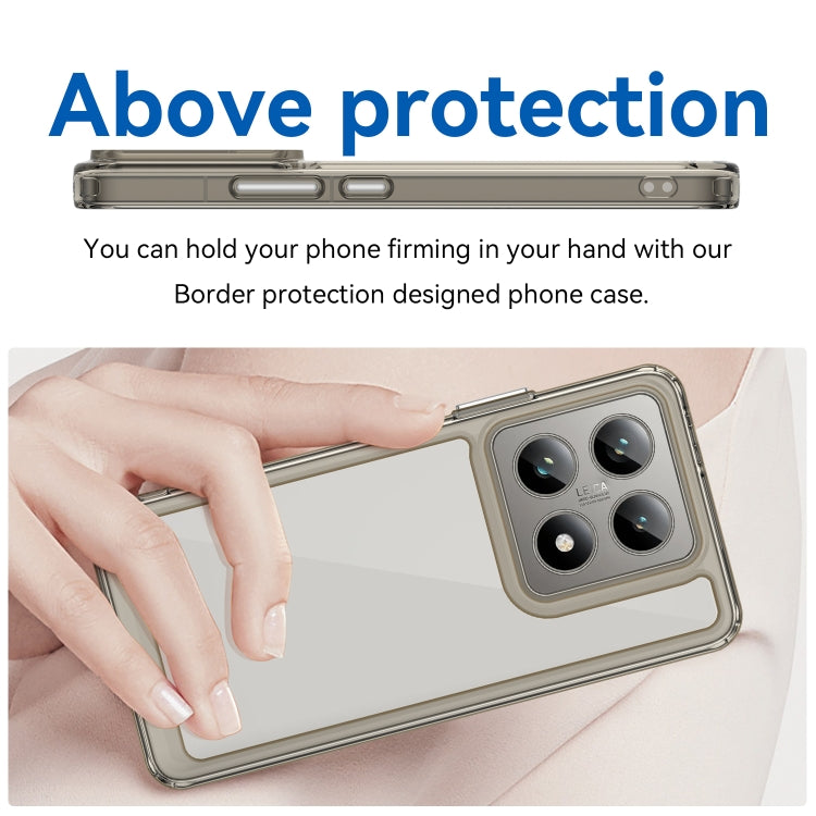 For Xiaomi 14T Colorful Series Acrylic Hybrid TPU Phone Case