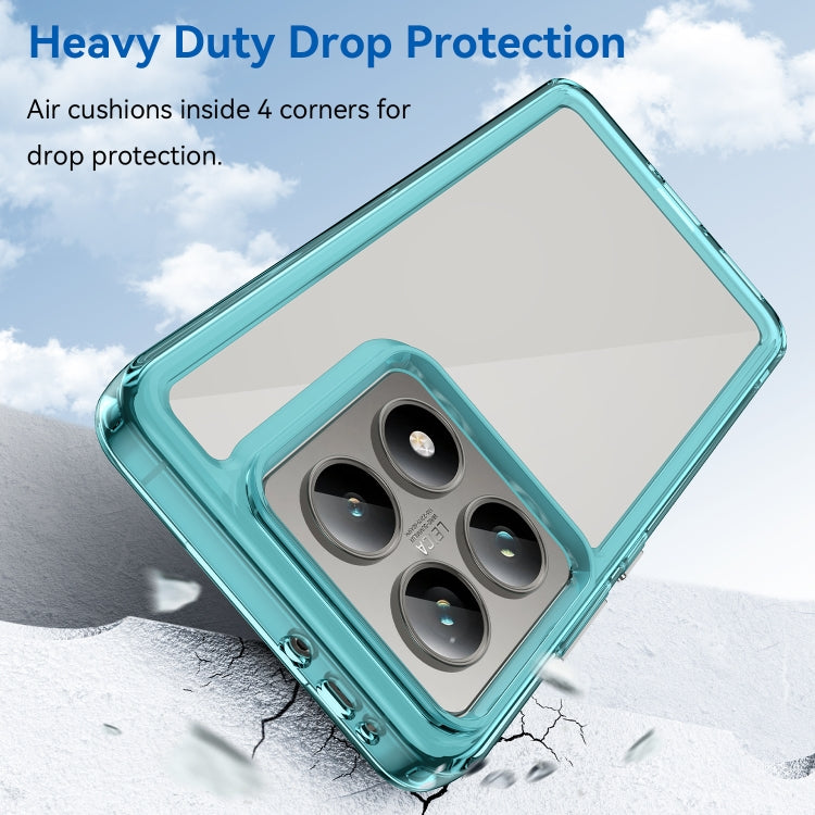 For Xiaomi 14T Colorful Series Acrylic Hybrid TPU Phone Case