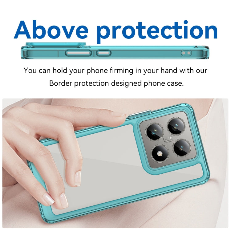 For Xiaomi 14T Colorful Series Acrylic Hybrid TPU Phone Case