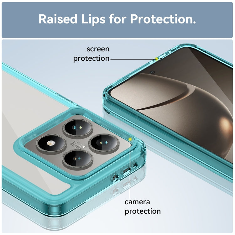 For Xiaomi 14T Colorful Series Acrylic Hybrid TPU Phone Case