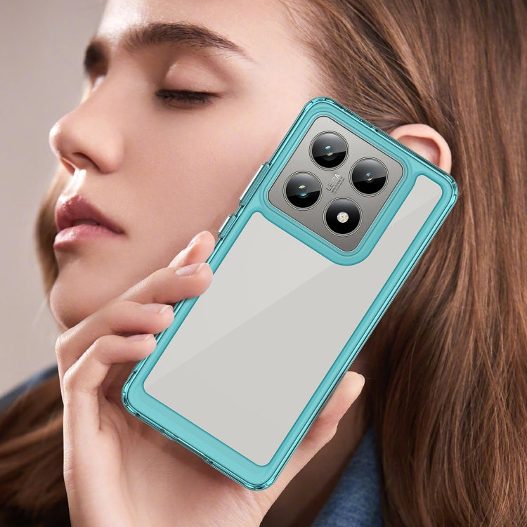 For Xiaomi 14T Colorful Series Acrylic Hybrid TPU Phone Case
