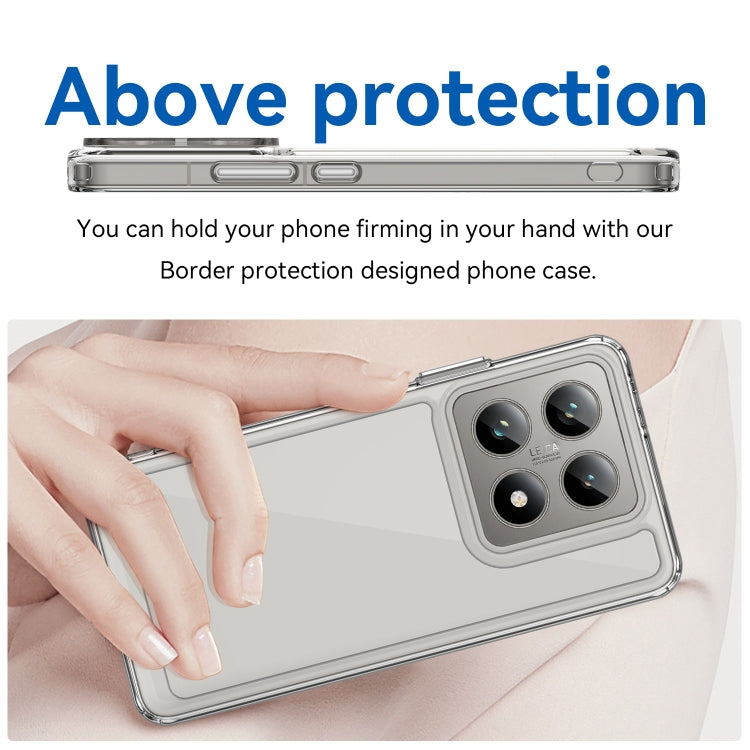 For Xiaomi 14T Colorful Series Acrylic Hybrid TPU Phone Case
