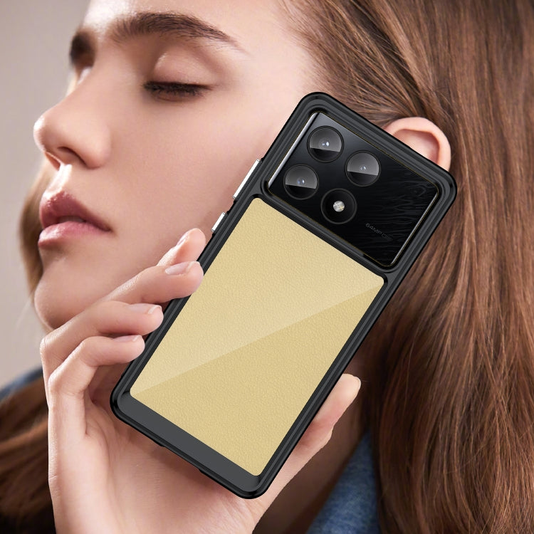For Xiaomi Poco X6 Pro 5G Colorful Series Acrylic Hybrid TPU Phone Case