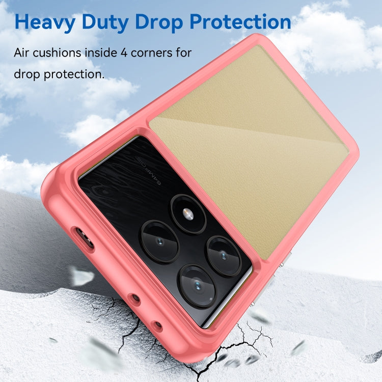 For Xiaomi Poco X6 Pro 5G Colorful Series Acrylic Hybrid TPU Phone Case